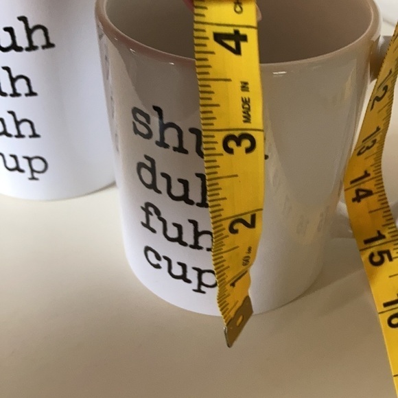 Funny Coffee Tea Mug Gift, Typewriter Style, Shuh Duh Fuh Cup 2-Pack Bundle Gift - Picture 9 of 11